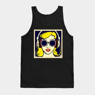 Vintage Pop Art Musical Pinup Tank Top